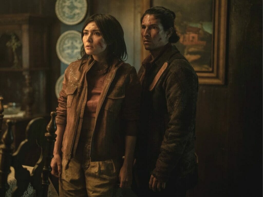 Daniella Pineda e Danny Ramirez em Tales of the Walking Dead