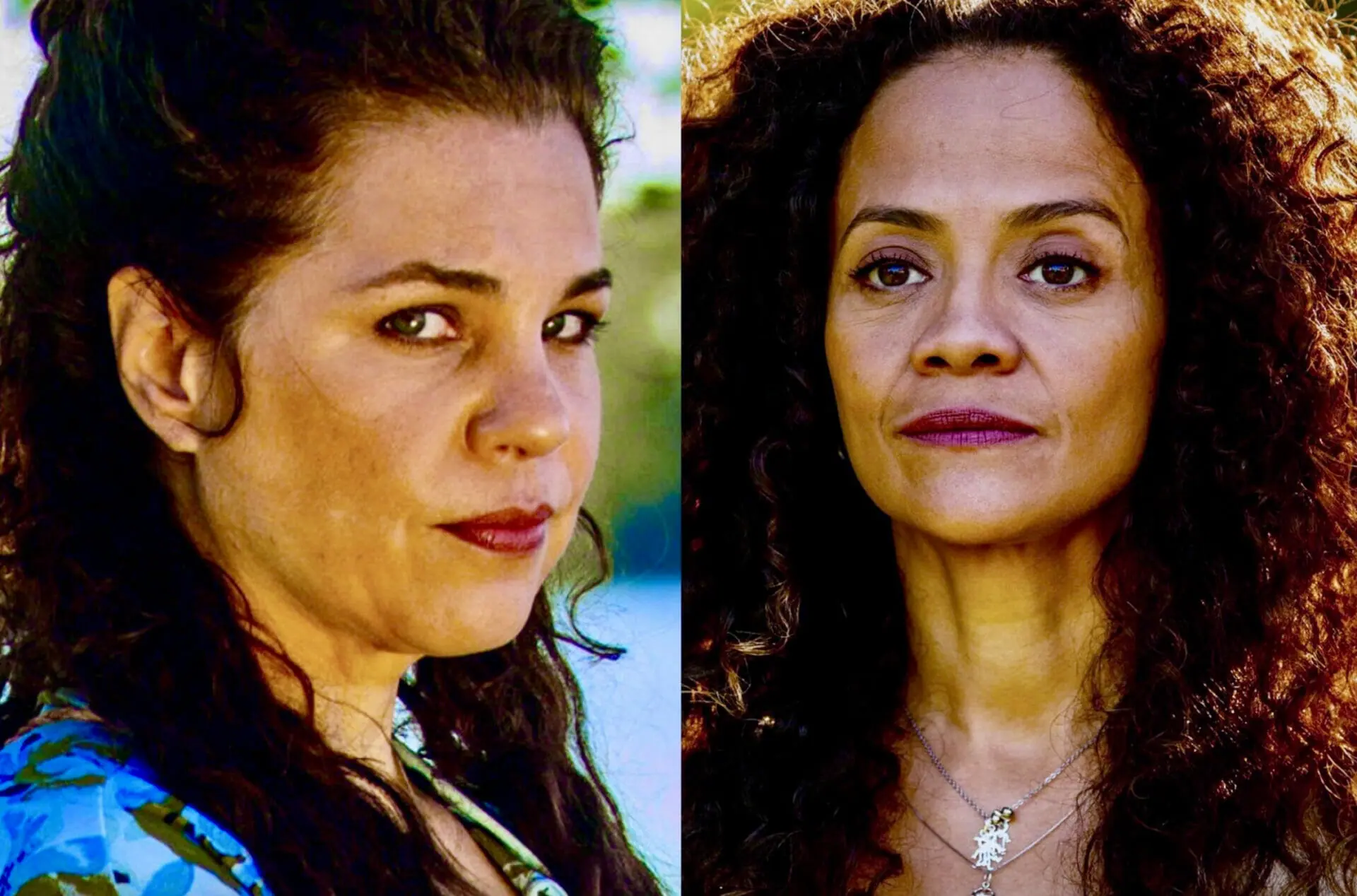 Maria Bruaca (Isabel Teixeira) e Zuleica (Aline Borges) em Pantanal