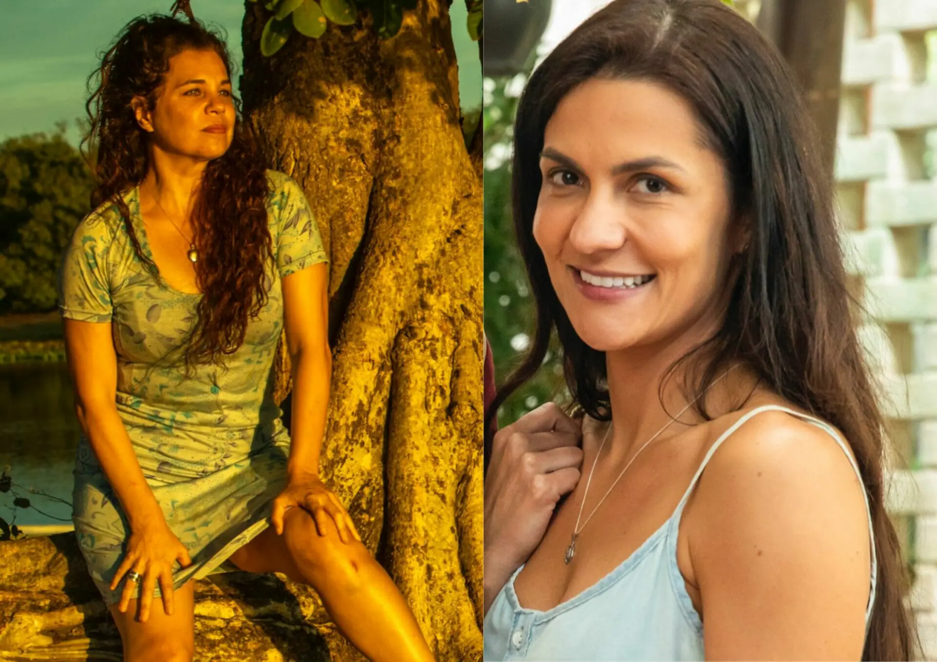 Maria Bruaca (Isabel Teixeira) e Zefa (Paula Barbosa) em Pantanal