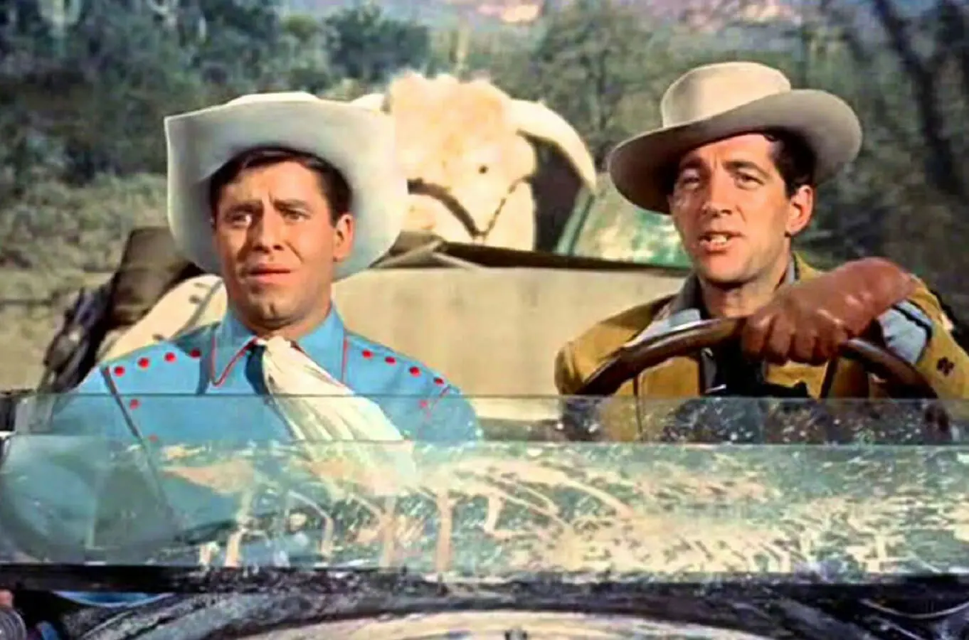 Jerry Lewis e Dean Martin em O Rei do Laço, filme de 1956