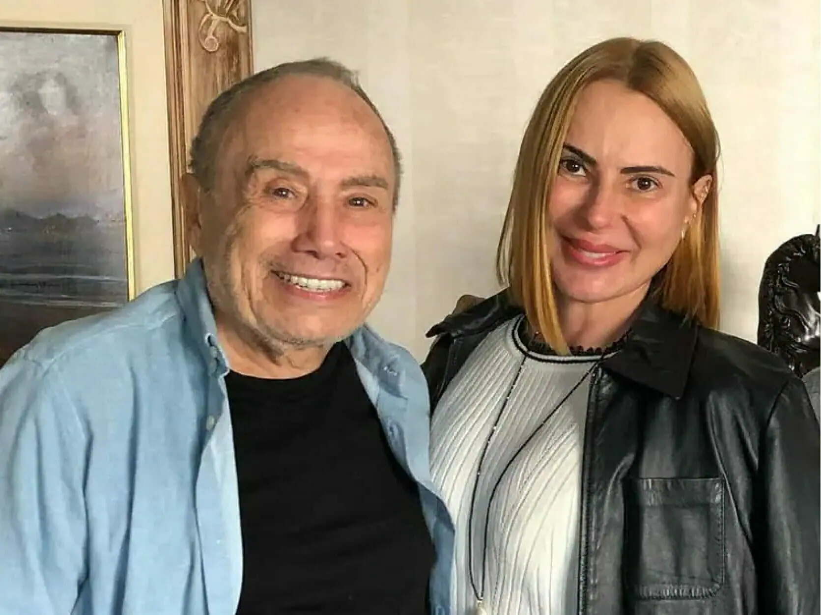 O ator Stênio Garcia e sua esposa, Marilene Saade