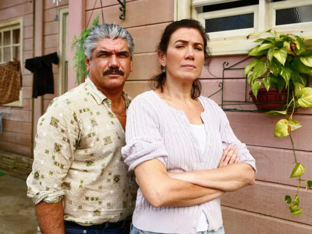 Léo (Jackson Antunes) e Catarina (Lília Cabral) em A Favorita