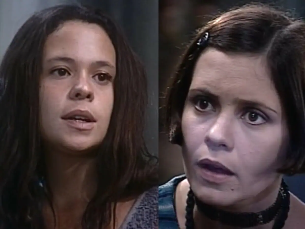 Lindinha (Vanessa Gerbelli) e Catarina (Adriana Esteves) em O Cravo e a Rosa