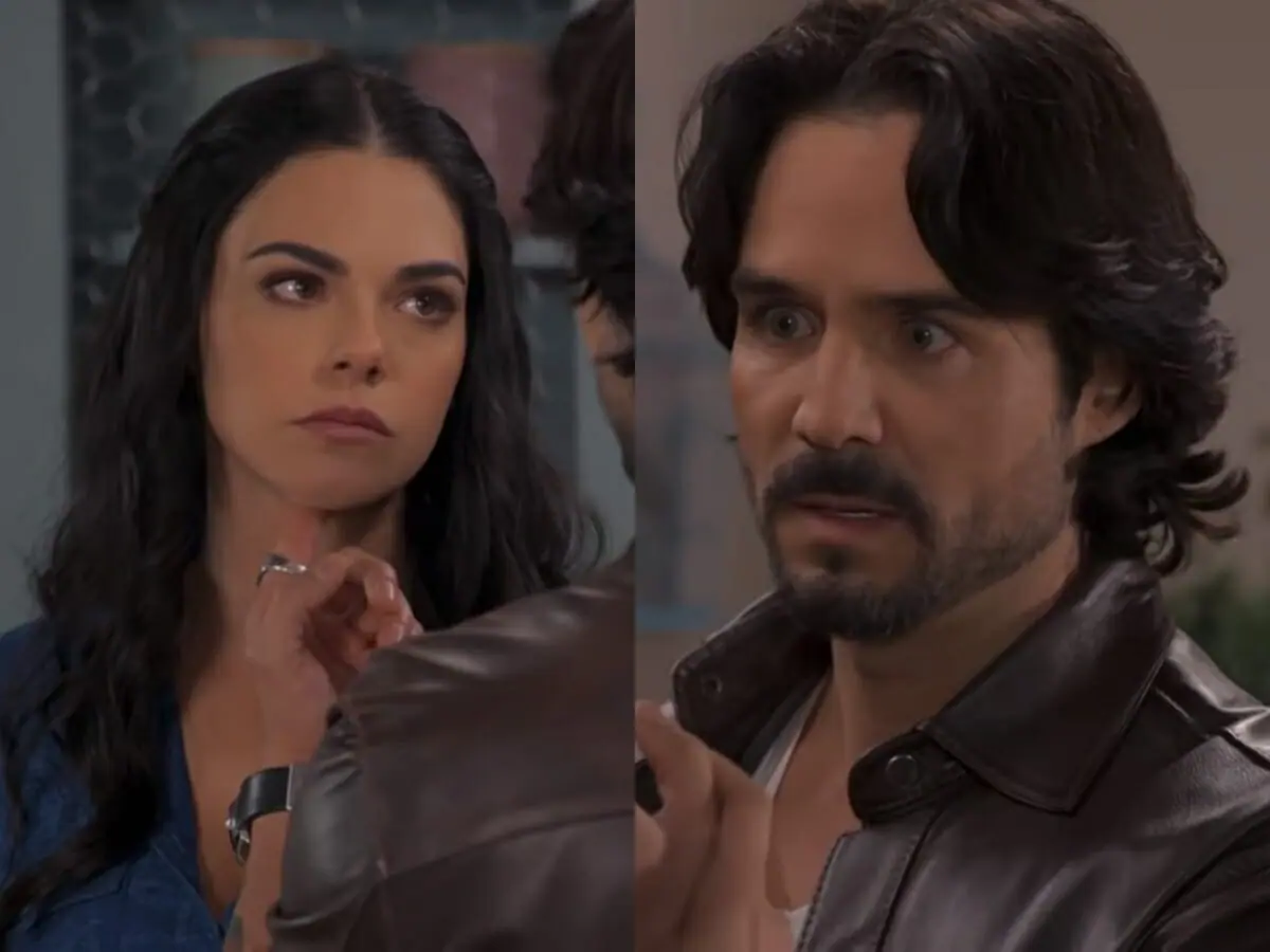 Fernanda (Livia Brito) e Rafael (José Ron) de A Desalmada