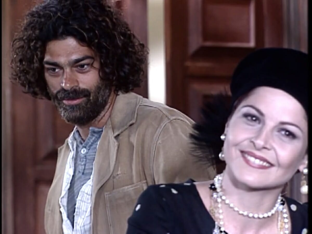 Petruchio (Eduardo Moscovis) e Marcela (Drica Moraes) de O Cravo e a Rosa