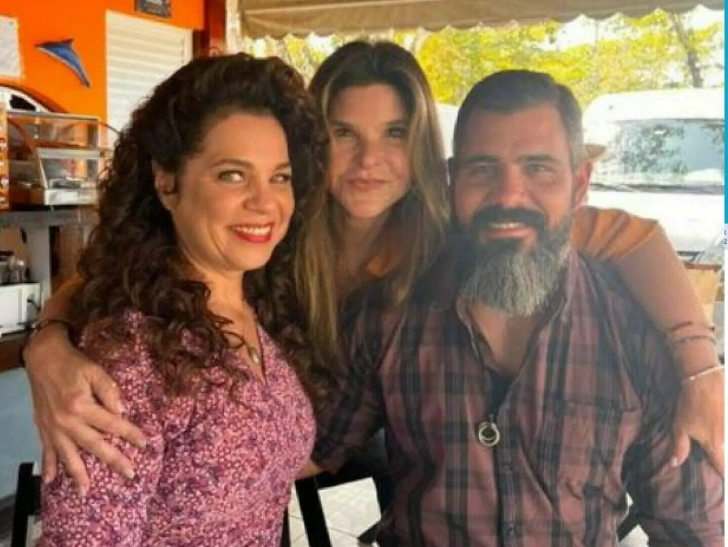 Cristiana Oliveira, Isabel Teixeira e Juliano Cazarré nos bastidores do remake de Pantanal