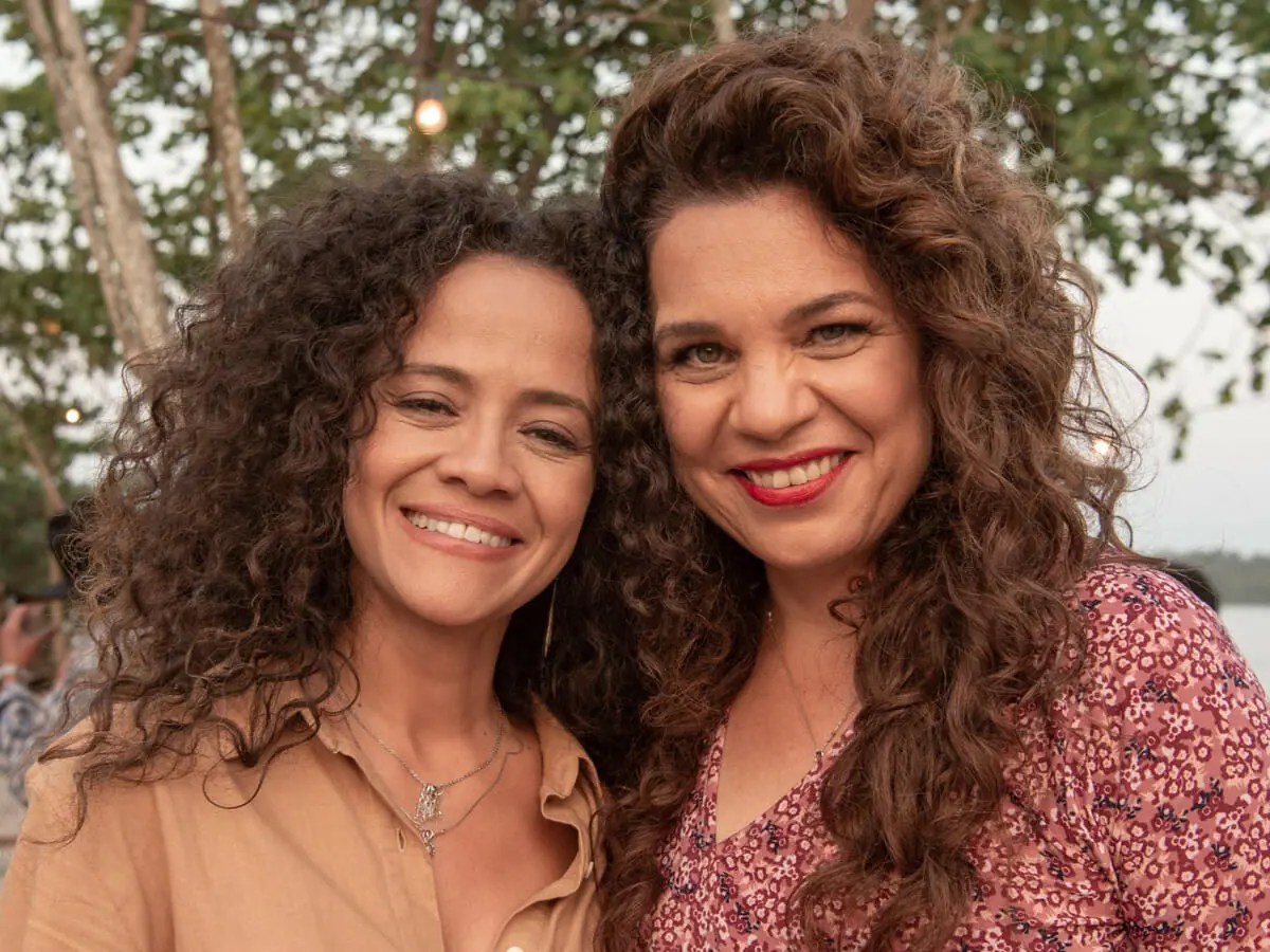 Aline Borges e Isabel Teixeira