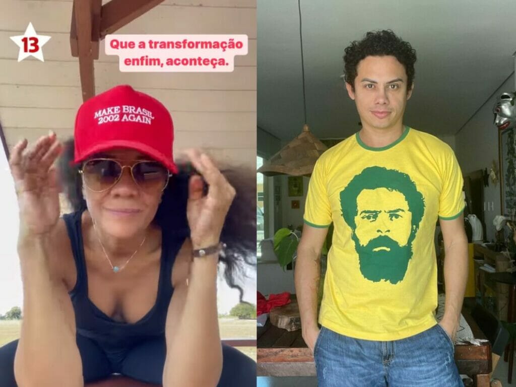 Aline Borges e Silvero Pereira apoiam Lula