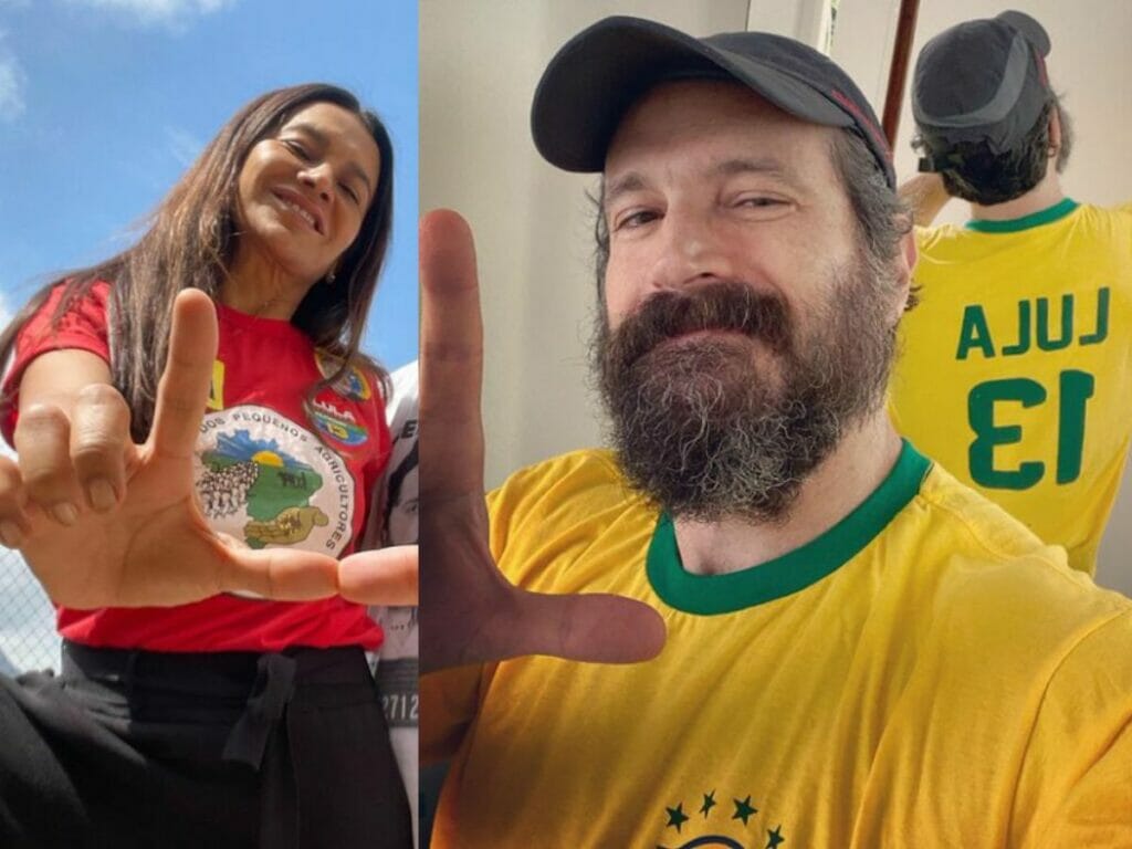Dira Paes e Caco Ciocler apoiam Lula