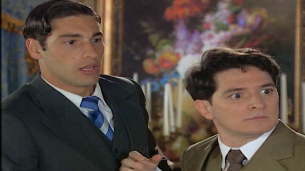 Maurício (Victor Pecoraro) e Paulo (Guilherme Piva) de Chocolate com Pimenta