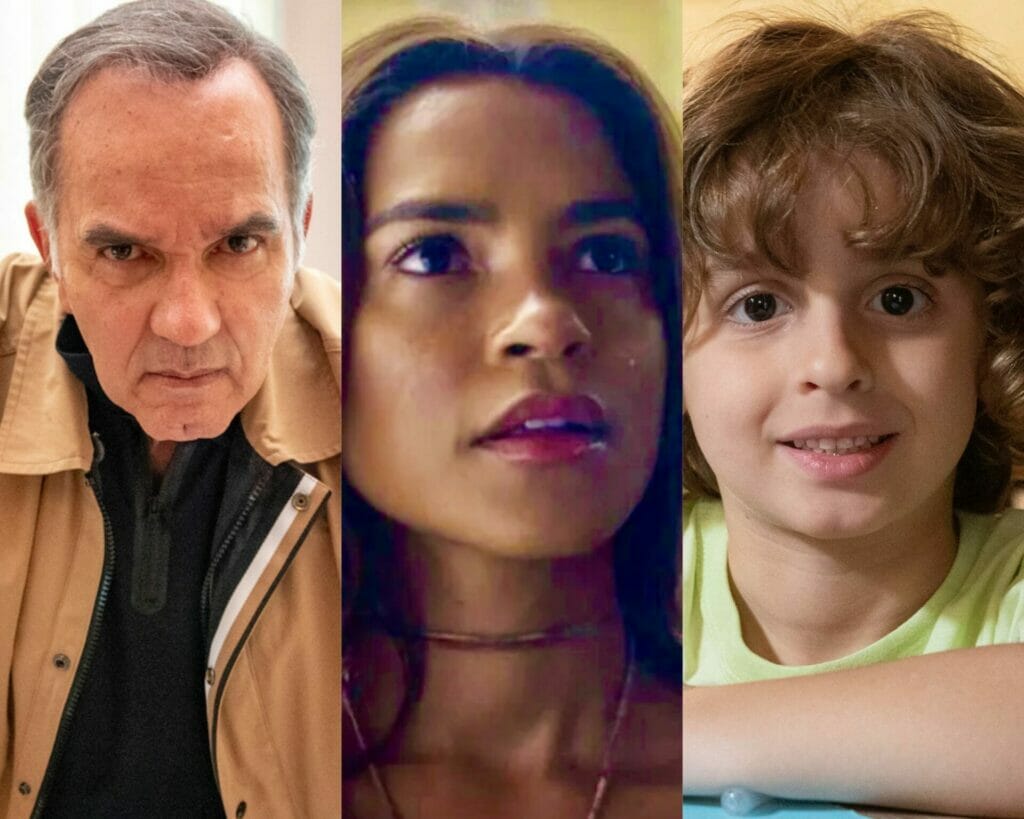 Guerra (Humberto Martins), Brisa (Lucy Alves) e Tonho (Vicente Alvite) em Travessia