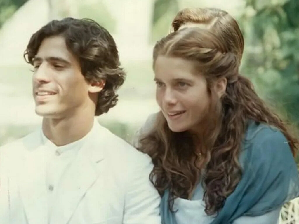 Giovanna (Letícia Spiller) e Enrico (Leonardo Brício) em O Rei do Gado