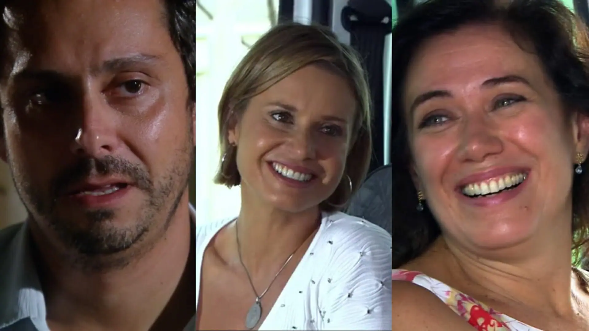 Vanderlei (Alexandre Nero), Stela (Paula Burlamaqui) e Catarina (Lilia Cabral) de A Favorita