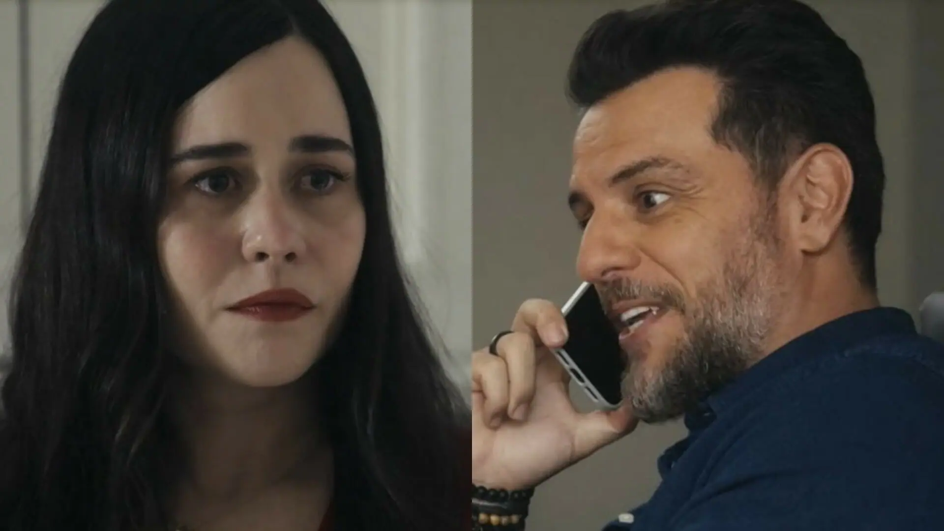 Guida (Alessandra Negrini) e Moretti (Rodrigo Lombardi) em Travessia