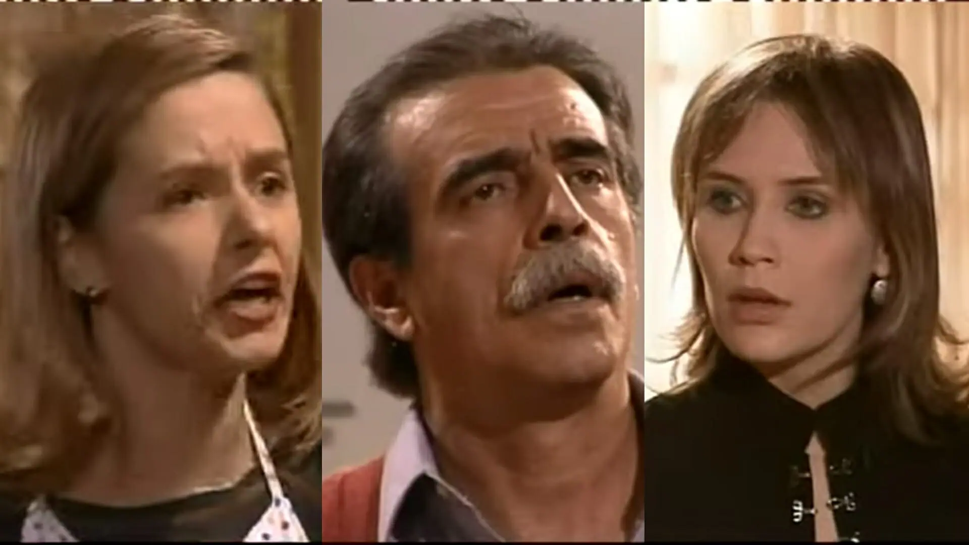 Júlia (Bianca Rinaldi), Rafael (Walter Breda) e Débora (Rachel Ripani) de Pequena Travessa