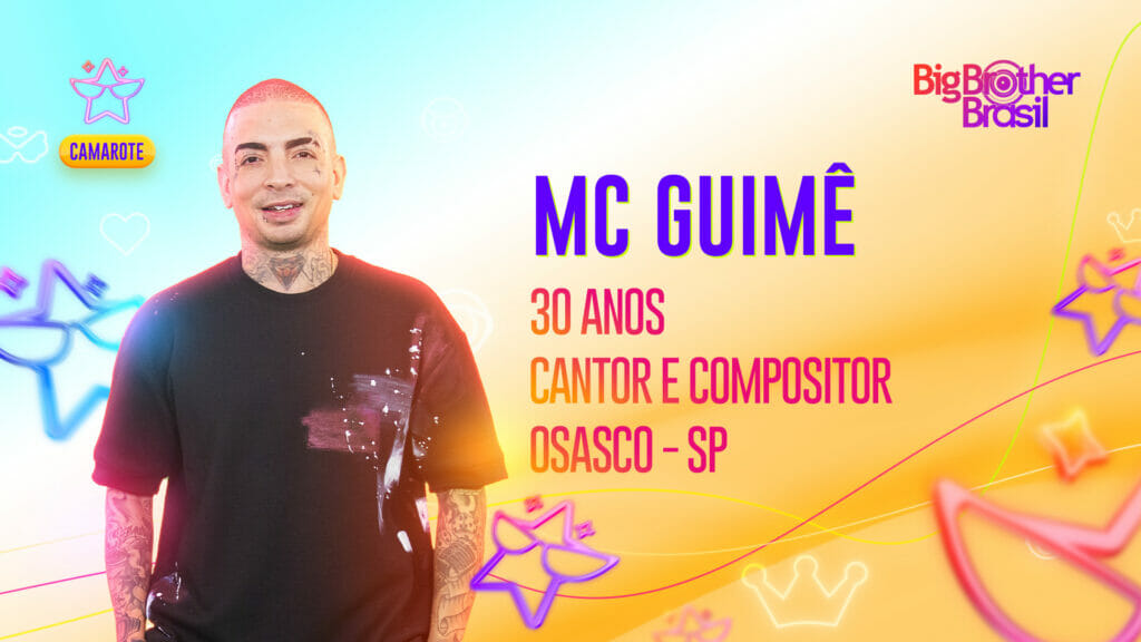 O cantor e compositor MC Guimê, do Camarote do BBB 23