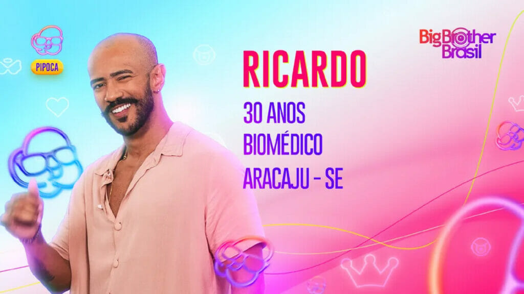 O biomédico Ricardo, da Pipoca do BBB 23