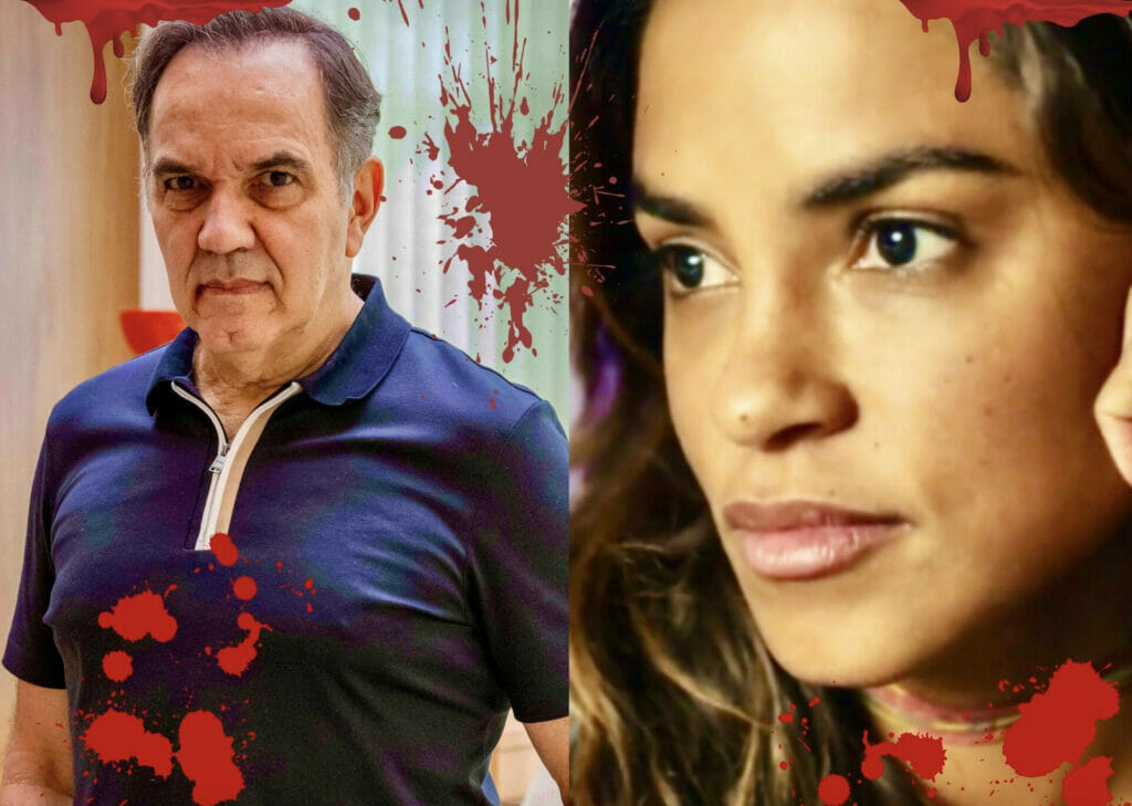 Guerra (Humberto Martins) e Brisa (Lucy Alves) em Travessia