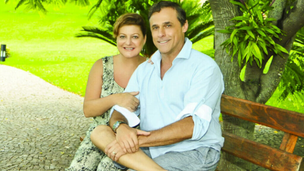 Oscar Magrini e sua esposa, Matilde Mastrangi