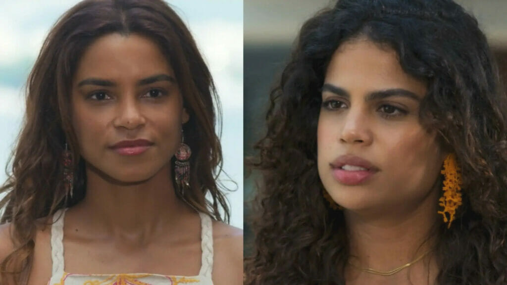 Brisa (Lucy Alves) e Bia (Clara Buarque) em Travessia