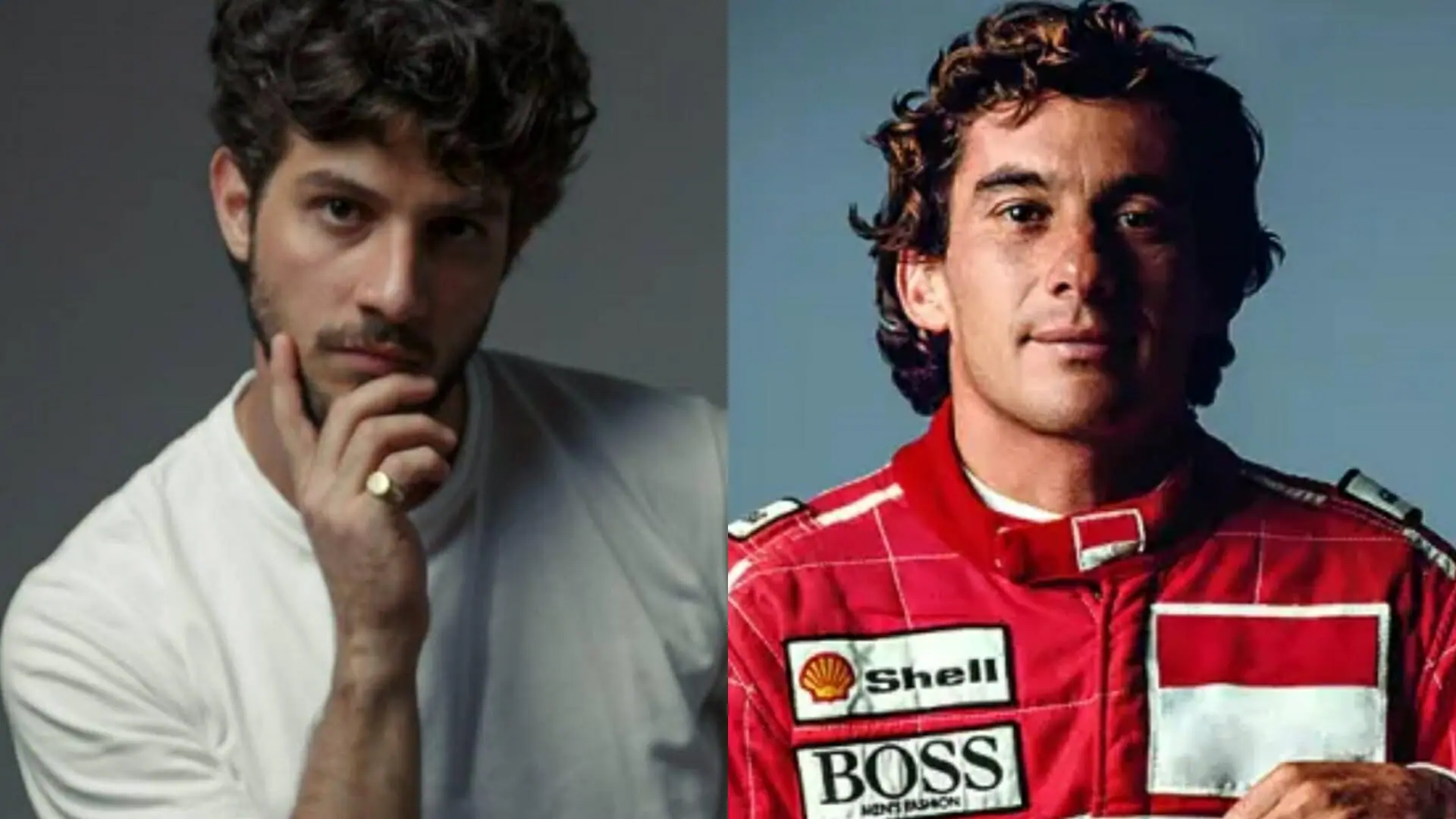 Chay Suede foi cotado para interpretar Ayrton Senna em série da Netflix (Reprodução/Montagem Observatório da TV)
