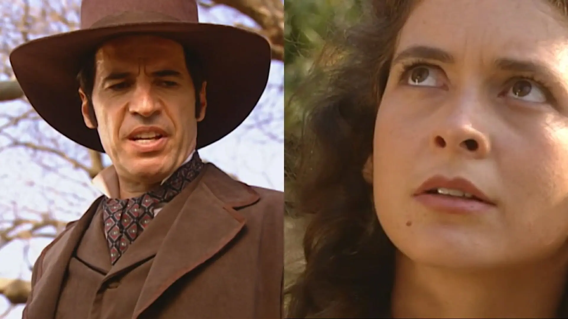 Higino Ventura (Paulo Betti) e Olívia (Cláudia Abreu) de Força de Um Desejo