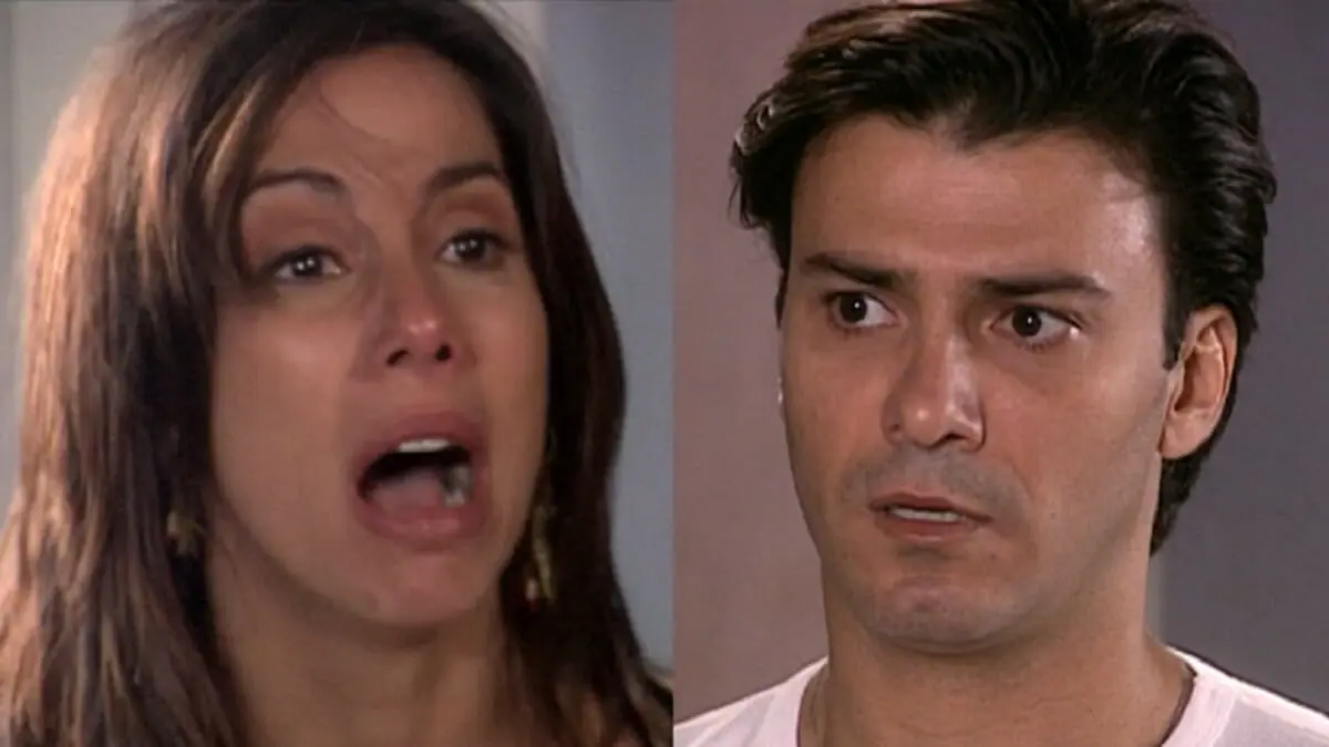 Nalva (Tânia Khalill) e Leandro (Leonardo Vieira) em Senhora do Destino