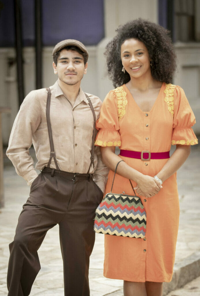 Sônia (Bárbara Sut) e Justino (João Fernandes)
