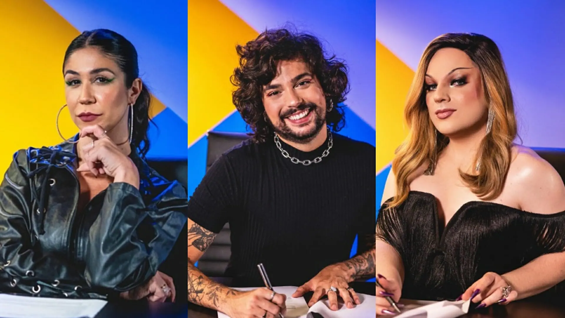 Foquinha, Vitor di Castro e Lorelay Fox são apresentadores da DiaTV (Reprodução: Instagram)