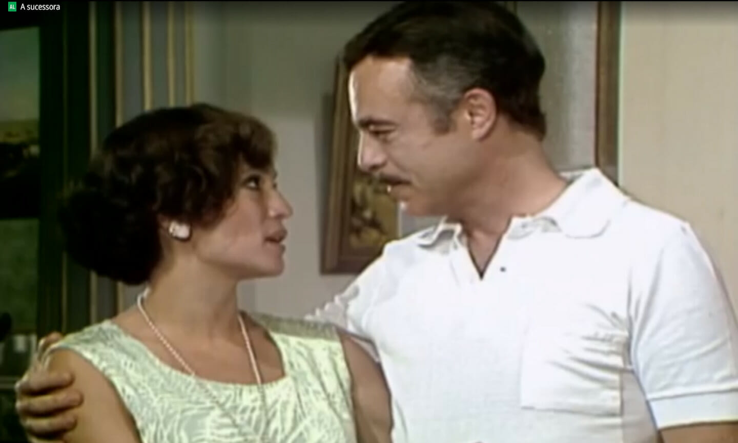 Marina (Susana Vieira) e Roberto (Rubens de Falco) em A Sucessora