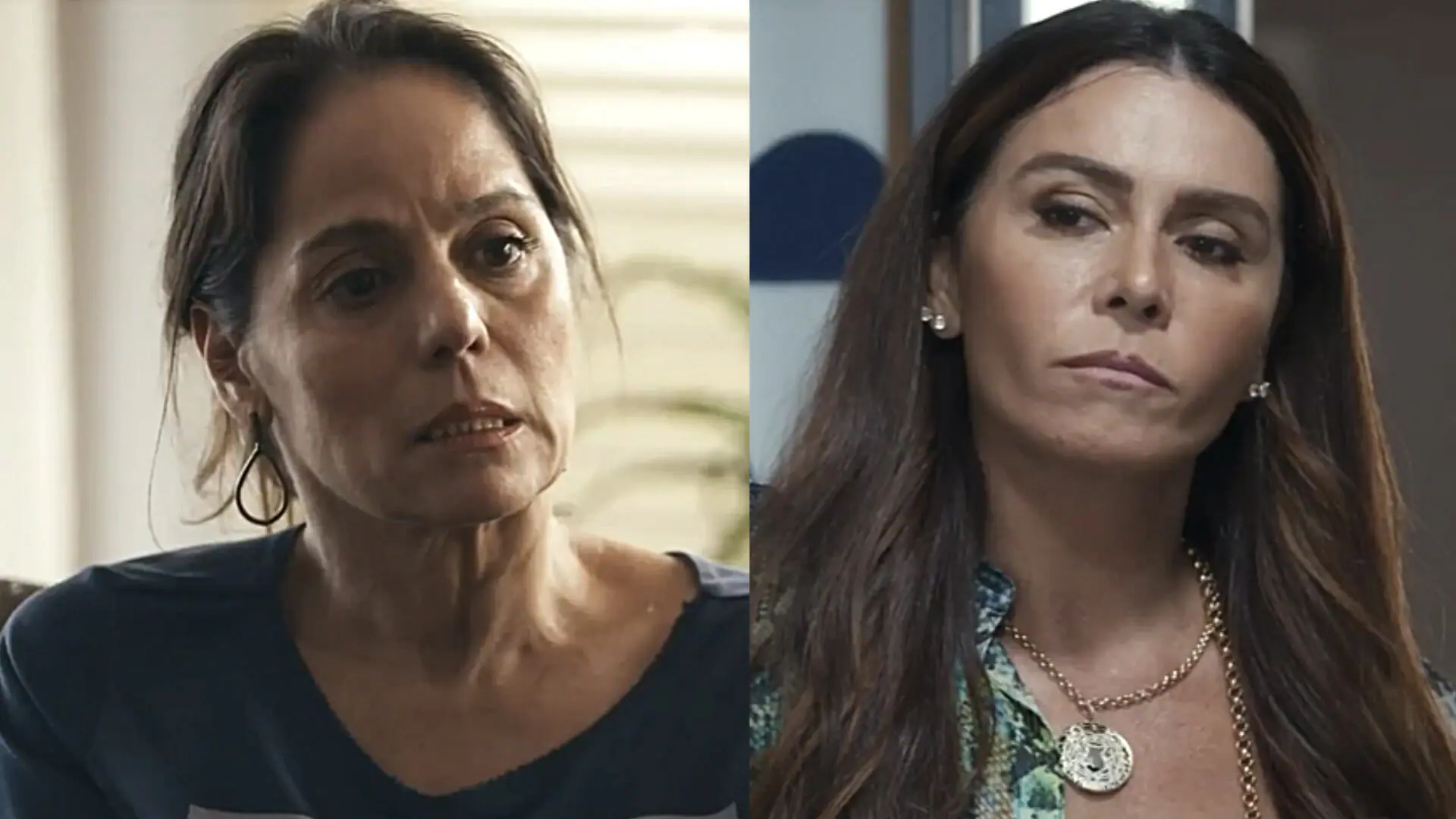 Pilar (Cláudia Mauro) e Helô (Giovanna Antonelli) em Travessia