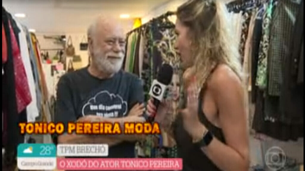 Tonico Pereira e Luiza Zveiter no programa É De Casa