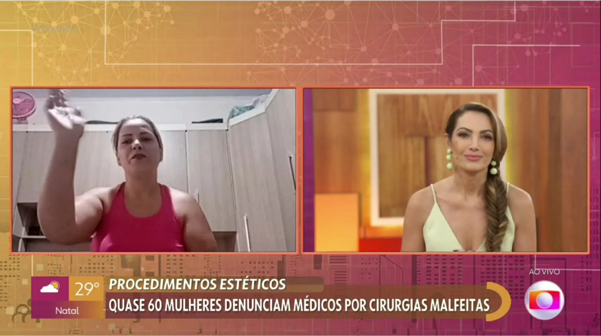 Patrícia Poeta corrige entrevistada que a chamou de Fátima Bernardes no Encontro
