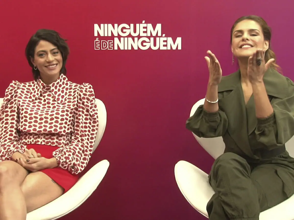Carol Castro e Paloma Bernardi são entrevistadas sobre o filme Ninguém É de Ninguém