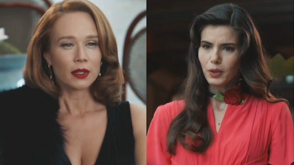 Gilda (Mariana Ximenes) e Marê (Camila Queiroz) em Amor Perfeito