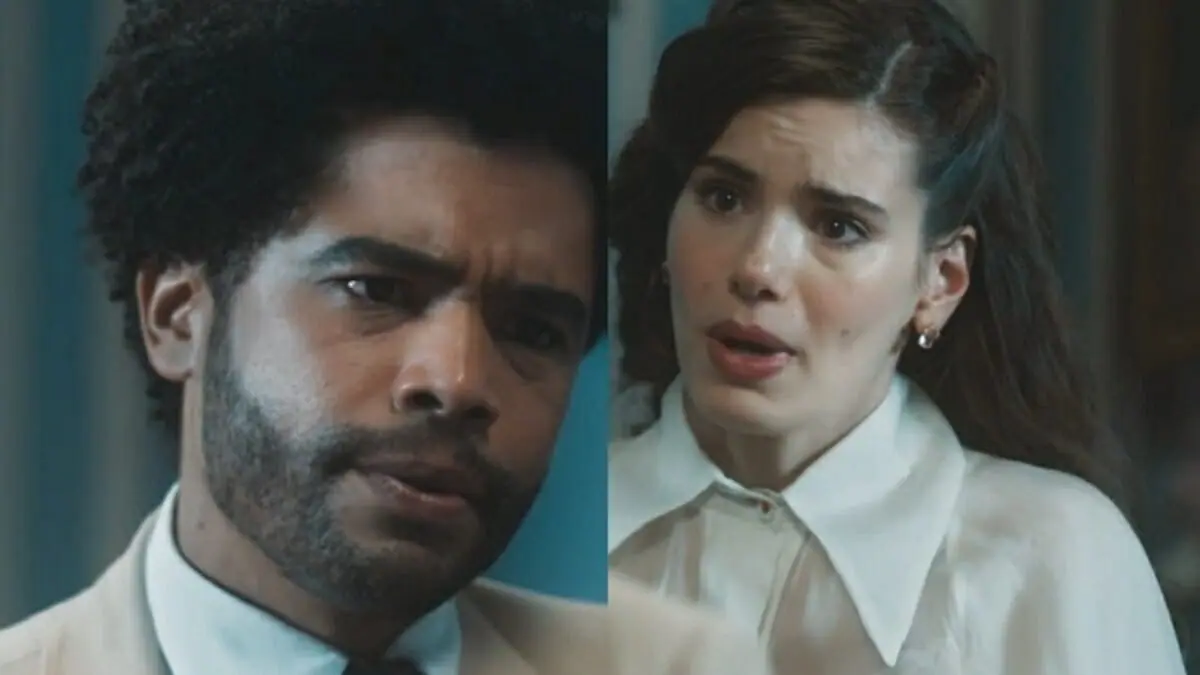 Orlando (Diogo Almeida) e Marê (Camila Queiroz) em Amor Perfeito