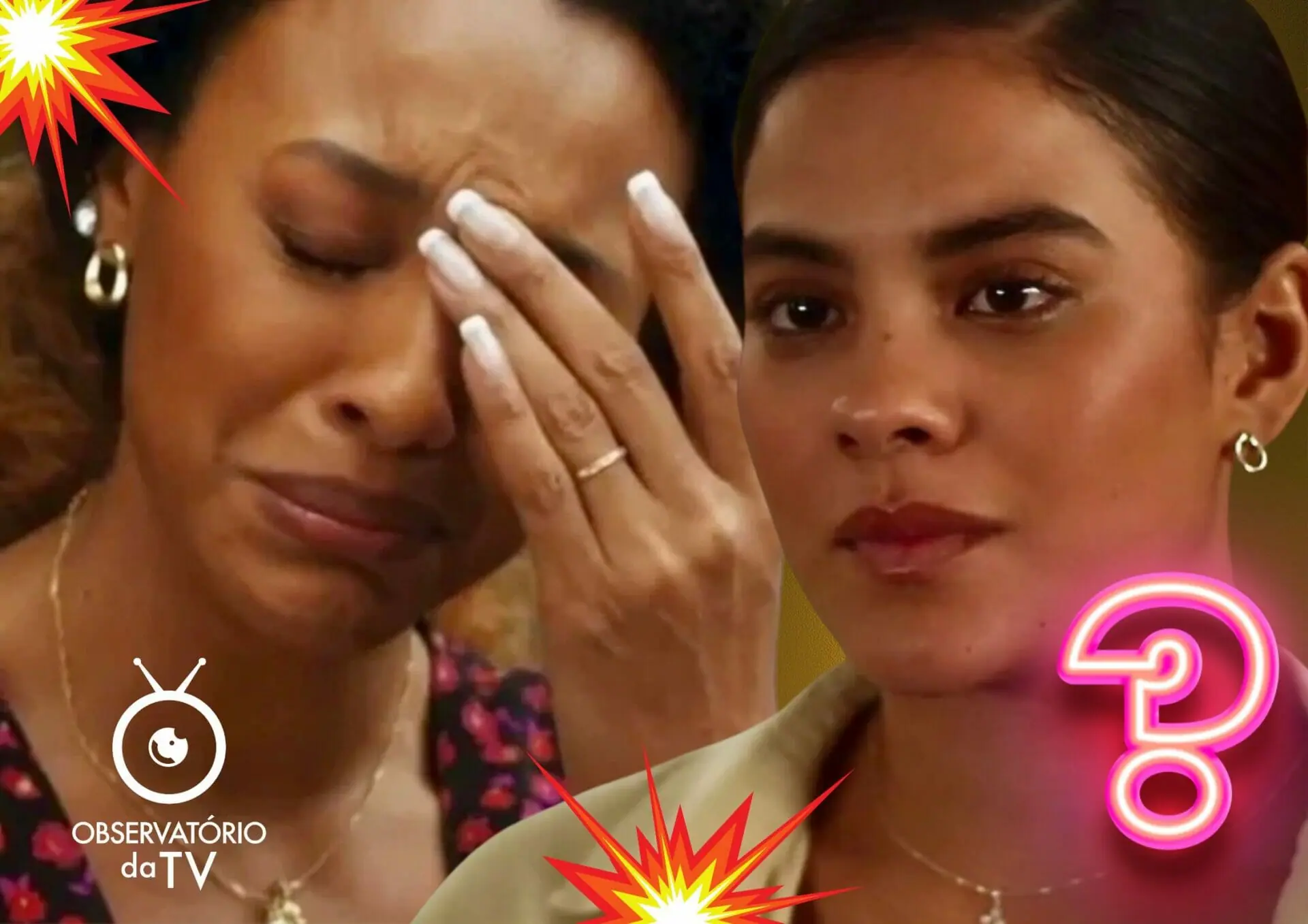 Jenifer (Bella Campos) e Sol (Sheron Menezes) em Travessia