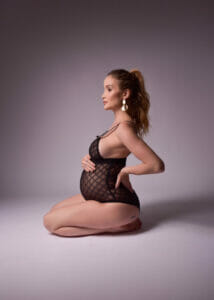 Anna Livya Padilha em ensaio fotográfico durante a gravidez