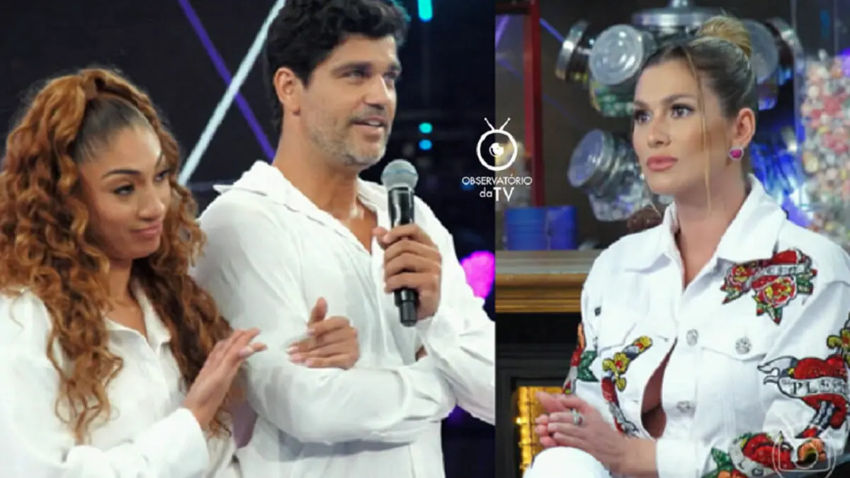 Juliana Paiva, Bruno Cabrerizo e Livia Andrade na Dança dos Famosos