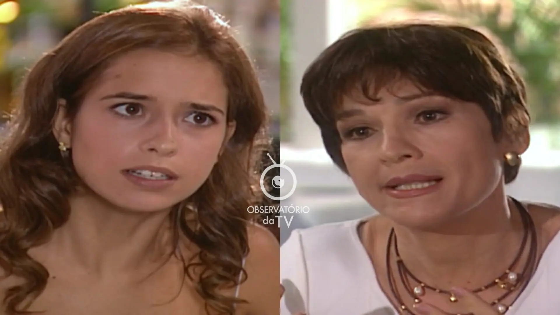 Marina (Paloma Duarte) e Silvia (Natália do Vale) de Mulheres Apaixonadas