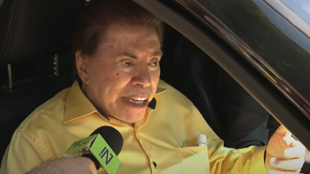 Silvio Santos durante entrevista em 2022