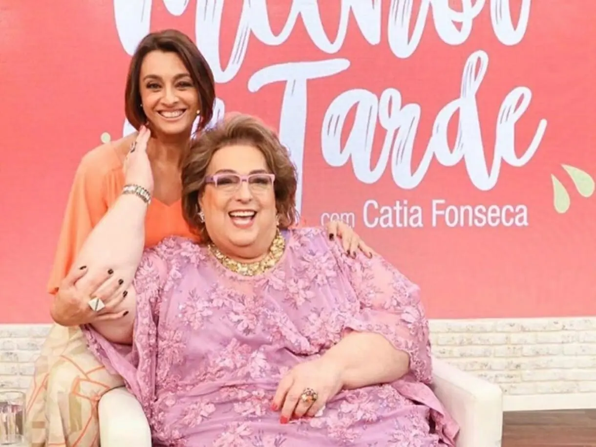 A apresentadora Cátia Fonseca e Mamma Bruschetta