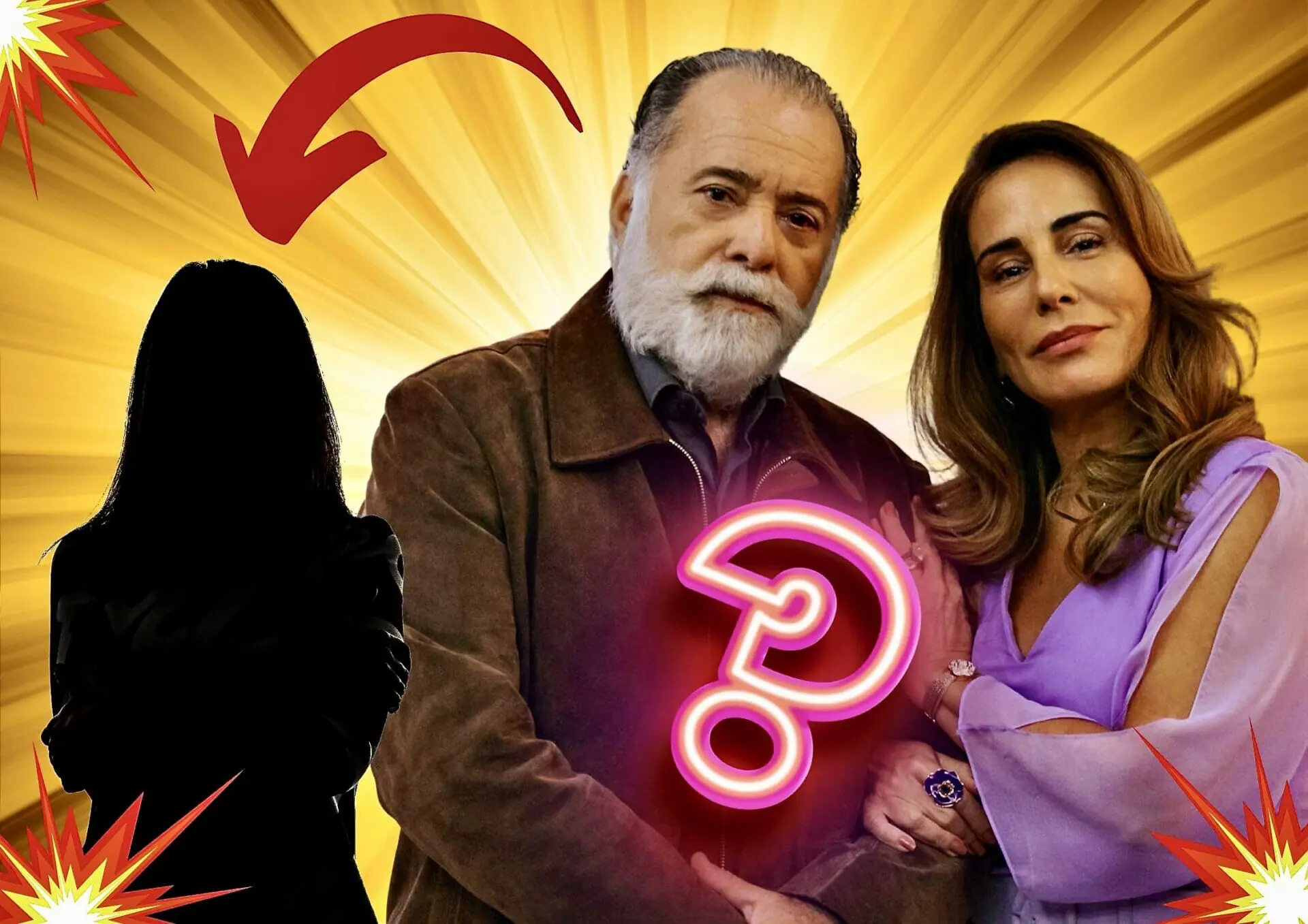 Antônio (Tony Ramos) e Irene (Gloria Pires) em Terra e Paixão