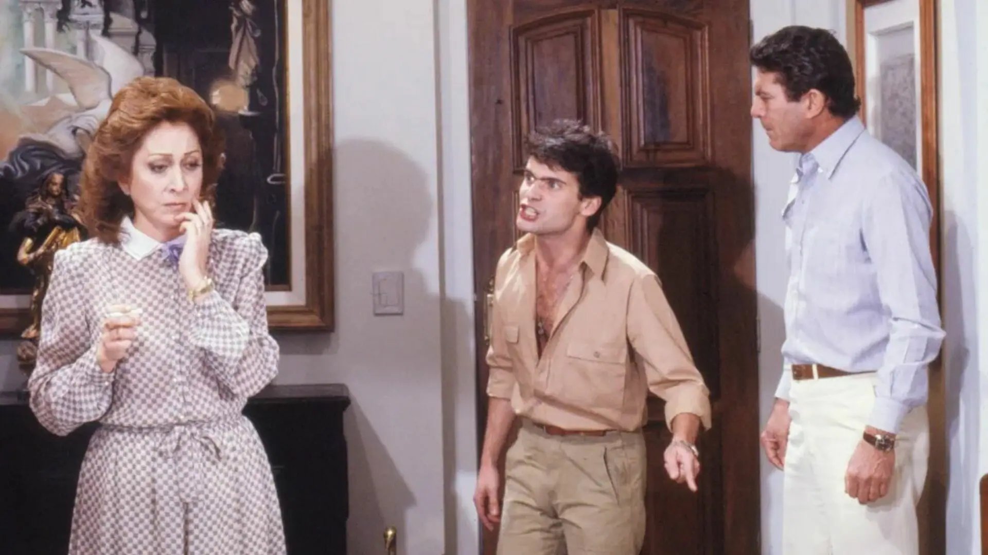 Aracy Balabanian, Lauro Corona e Carlos Zara em Elas por Elas de 1982