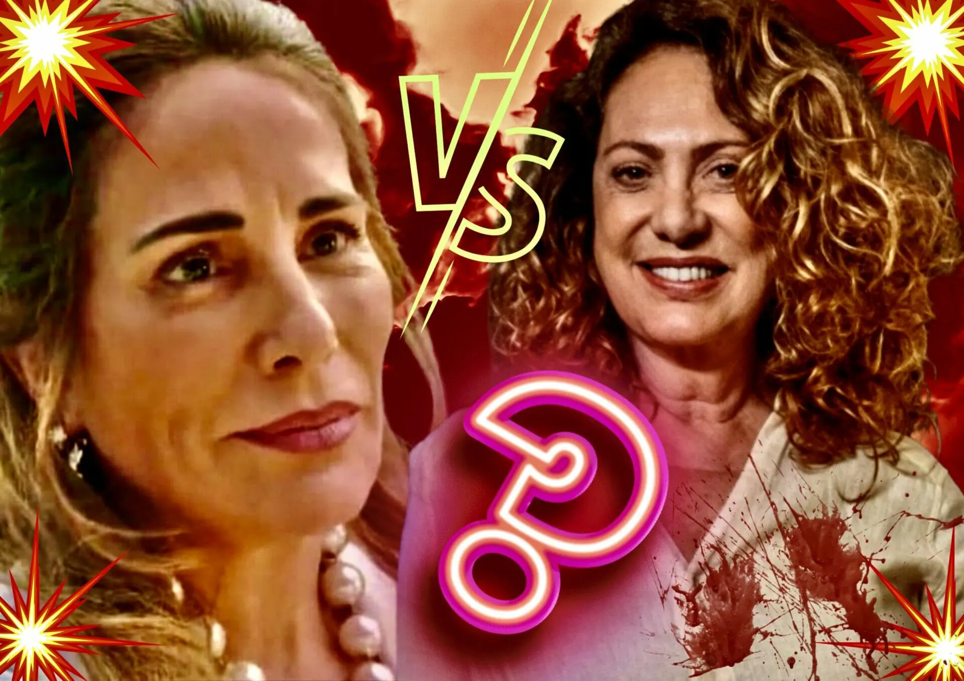 Irene (Gloria Pires) e Agatha (Eliane Giardini) de Terra e Paixão