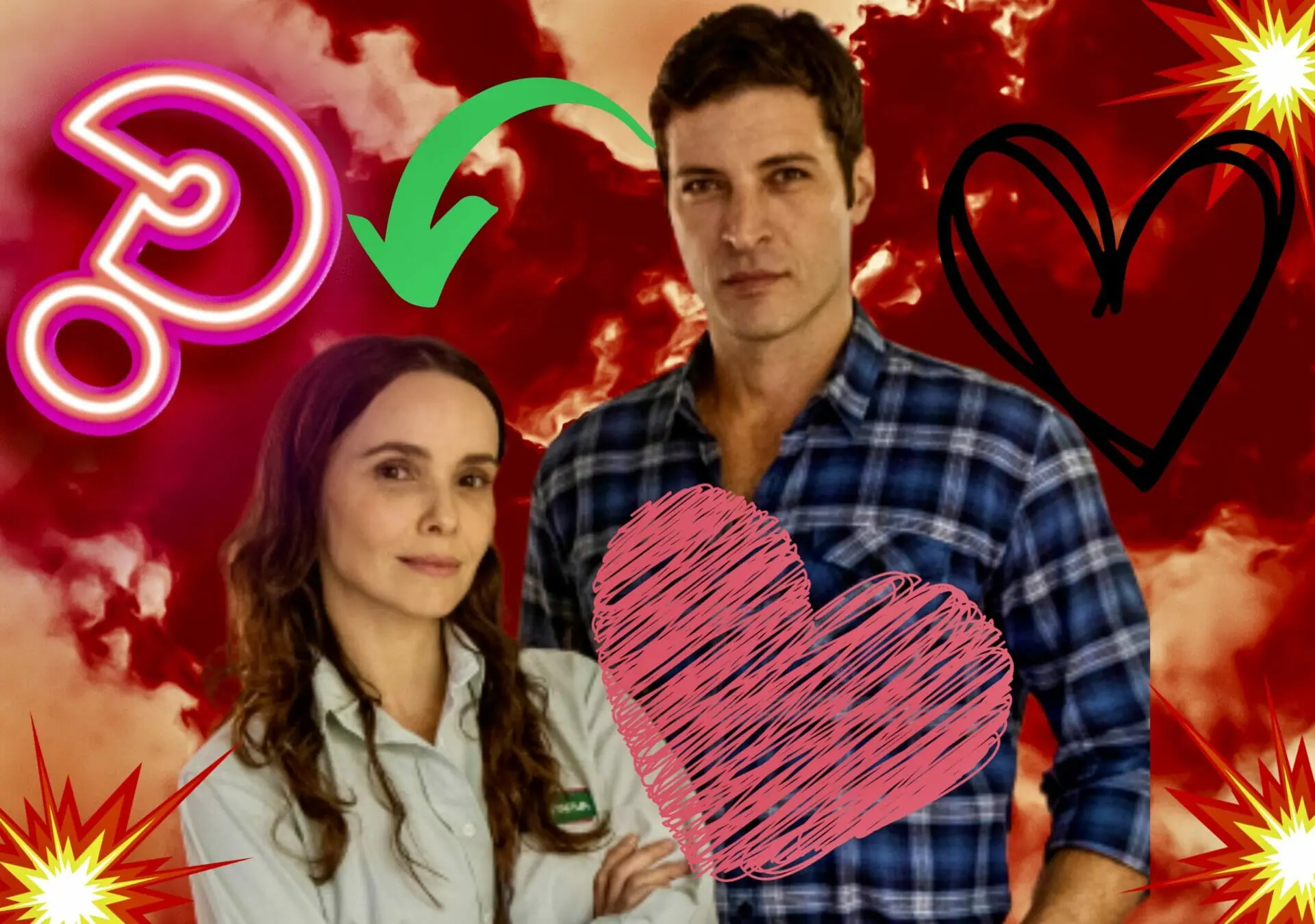 Lucinda (Débora Falabella) e Marino (Leandro Lima) em Terra e Paixão