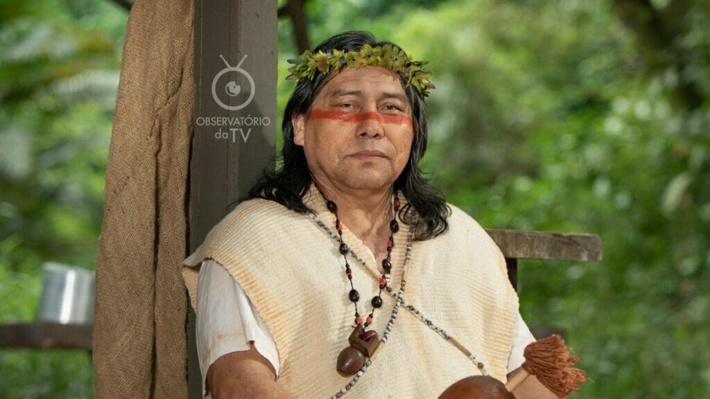 Jurecê (Daniel Munduruku) em Terra e Paixão