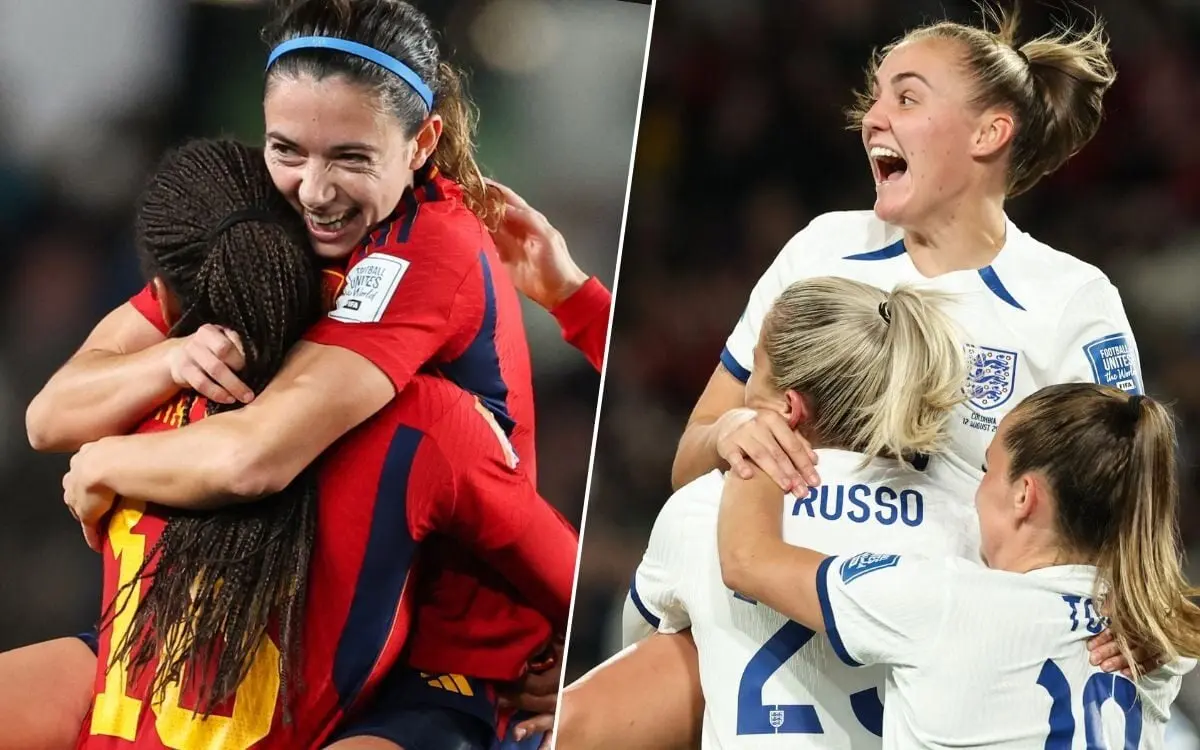 Seleções da Espanha e da Inglaterra disputaram a final da Copa do Mundo Feminina