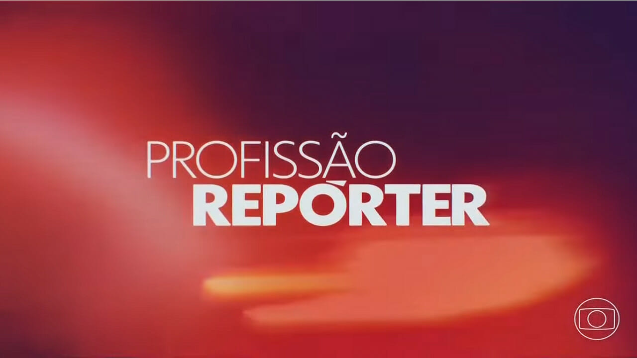 Logotipo da temporada 2023 do programa Profissão Repórter, da TV Globo
