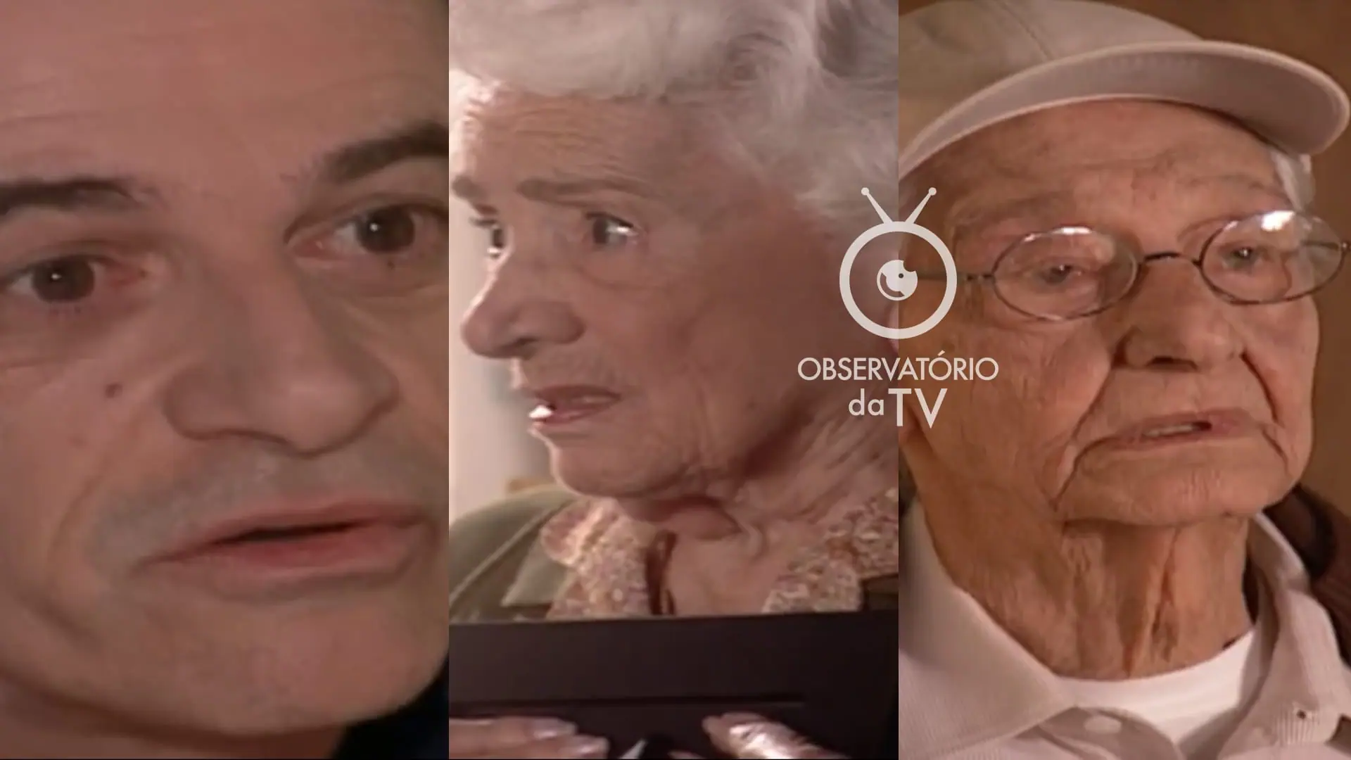 Carlão (Marcos Caruso), Flora (Carmen Silva) e Leopoldo (Oswaldo Louzada) de Mulheres Apaixonadas